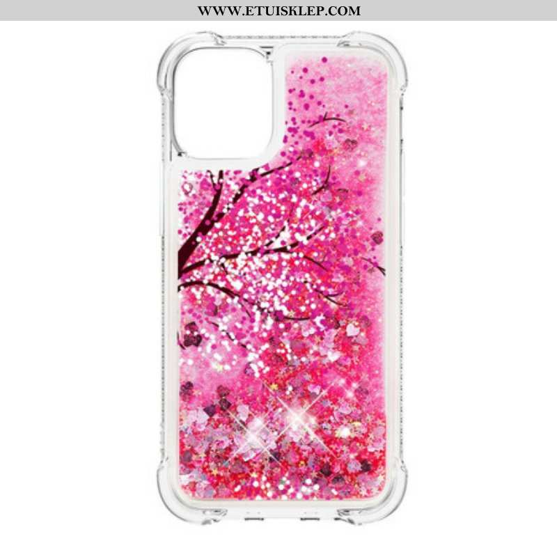 Etui do iPhone 13 Mini Brokatowe Drzewo